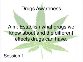 Drugs Awareness