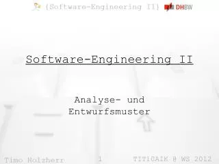 software engineering ii