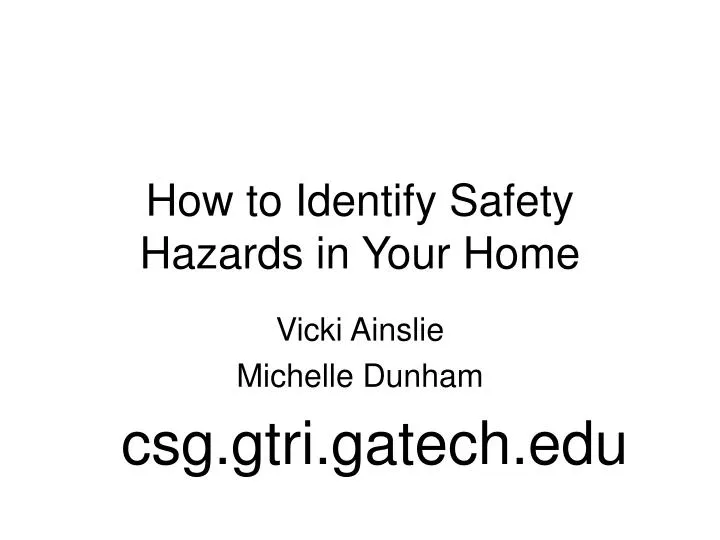 how to identify safety hazards in your home
