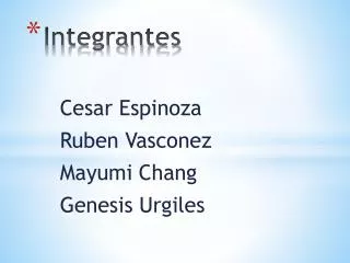 integrantes