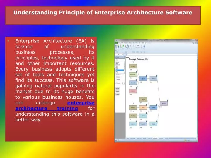 understanding principle of enterprise architecture software