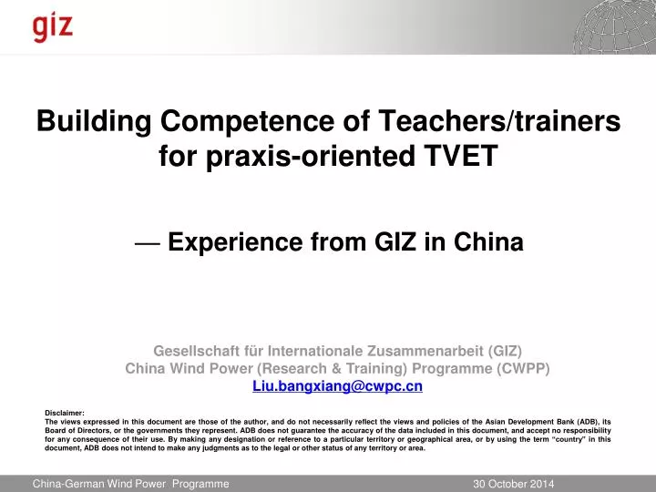 building competence of teachers trainers for praxis oriented tvet