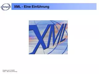 xml eine einf hrung