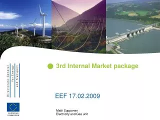 3rd Internal Market package