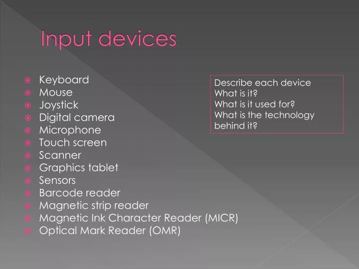 input devices