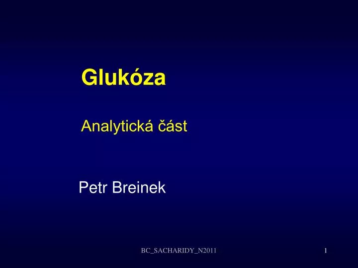 gluk za analytick st