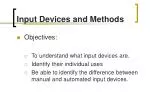 Input Devices and Methods - slide 1