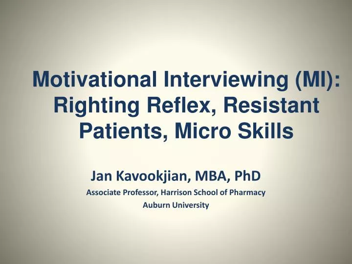 motivational interviewing mi righting reflex resistant patients micro skills