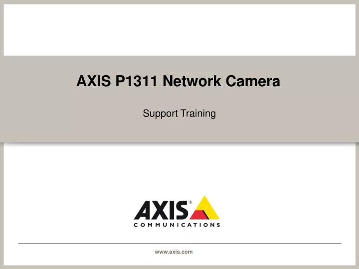 axis p1311 network camera