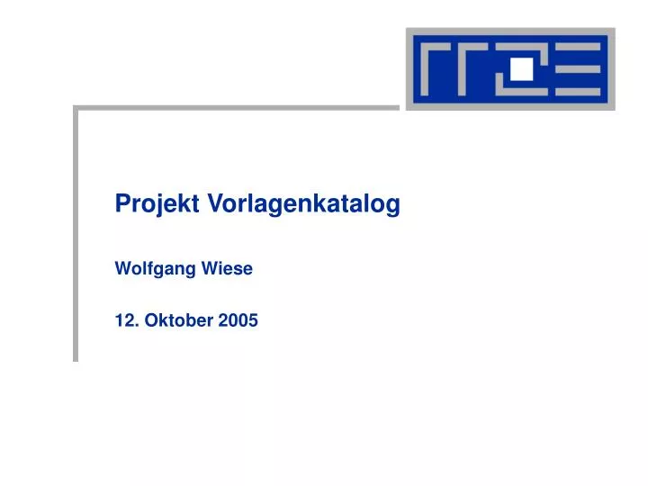 projekt vorlagenkatalog