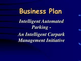 Business Plan