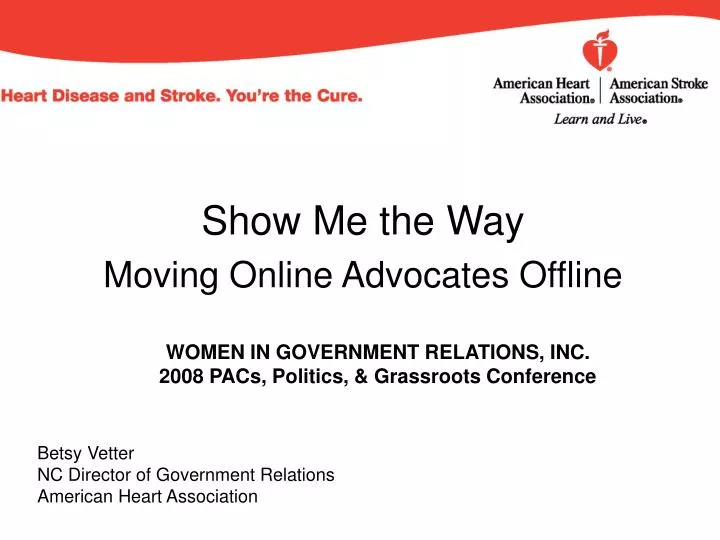 show me the way moving online advocates offline