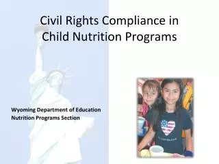 Civil Rights Compliance in Child Nutrition Programs