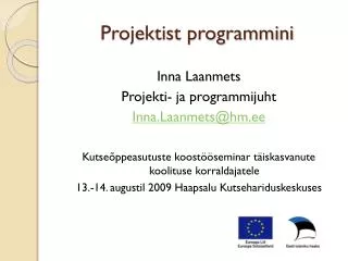 projektist programmini