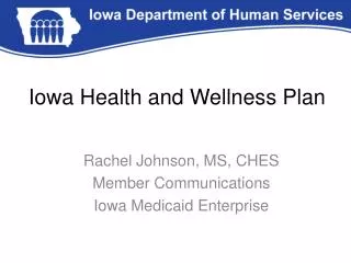 iowa health and wellness plan