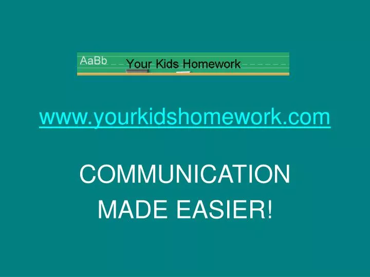 www yourkidshomework com