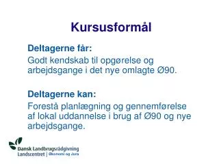 kursusform l