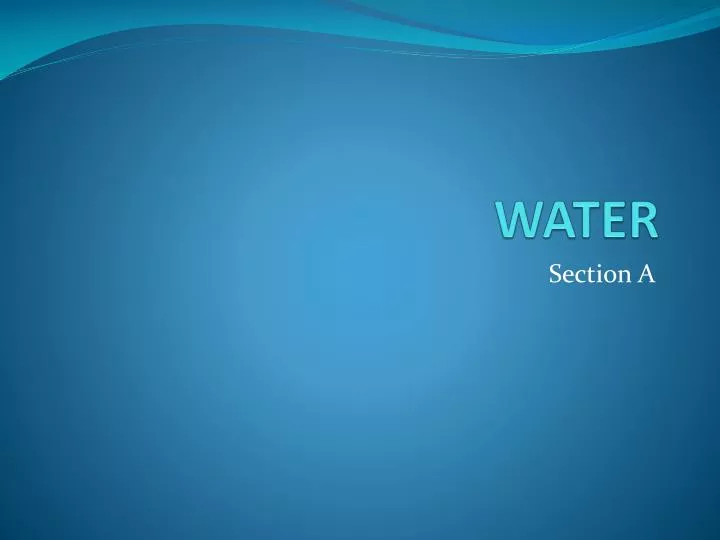 water