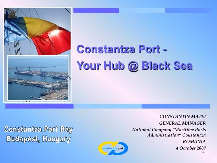 constantza port your hub @ black sea