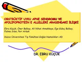 dr ebru k k
