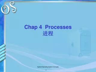 Chap 4 Processes ??