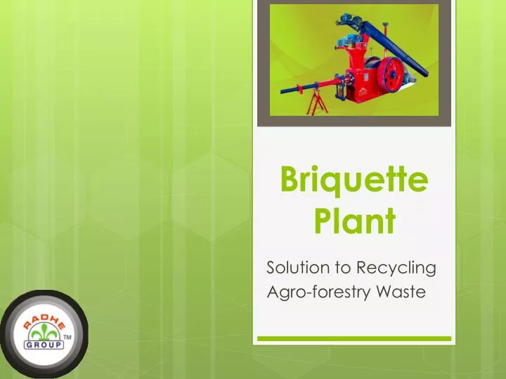 briquette plant