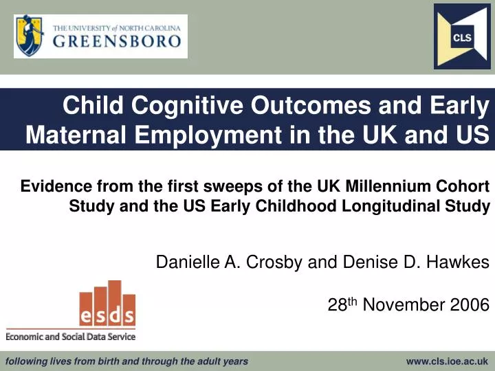 child cognitive outcomes and early maternal employment in the uk and us