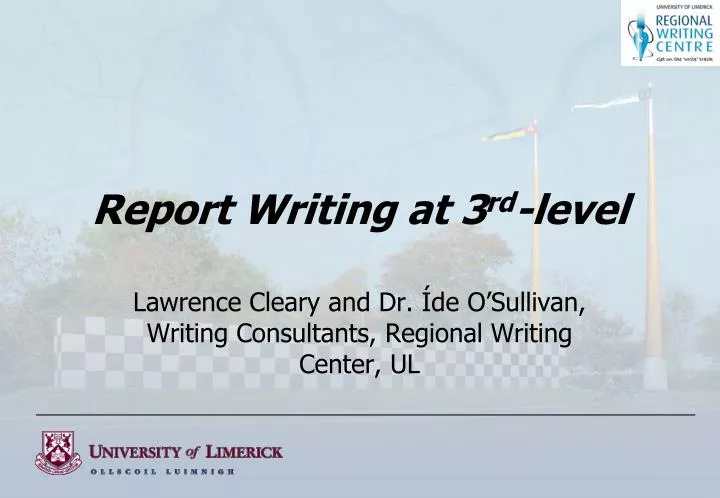 report writing at 3 rd level