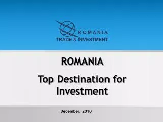 ROMANIA Top Destination for Investment