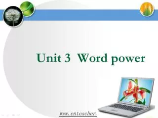 Unit 3 Word power