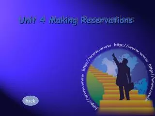 Unit 4 Making Reservations