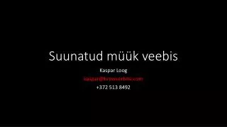suunatud m k veebis
