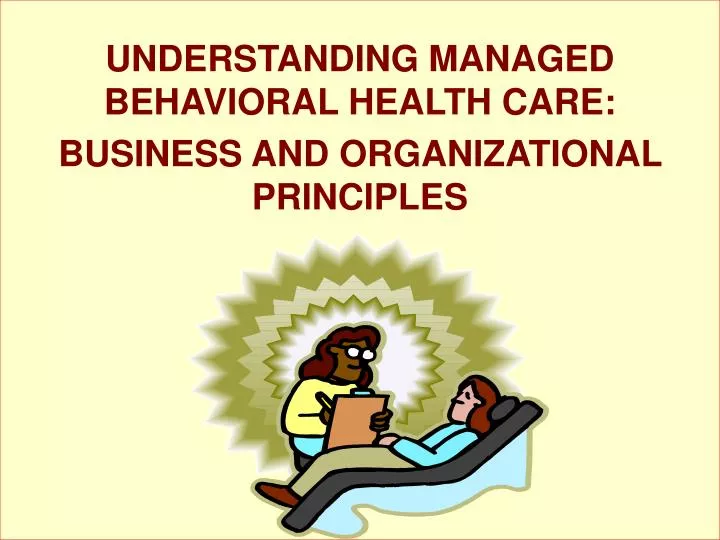 market behavior and behavioral mental health managed care