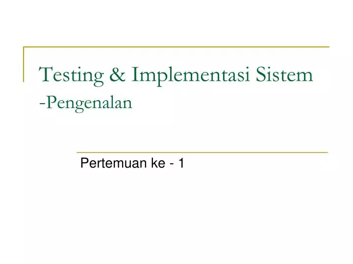 testing implementasi sistem pengenalan