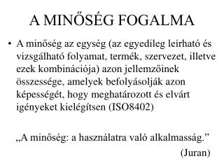 a min s g fogalma