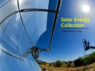 Solar Energy Collection