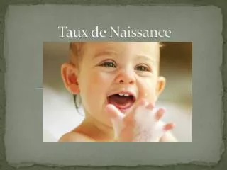 taux de naissance