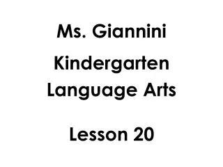 Ms. Giannini