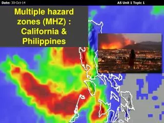 Multiple hazard zones (MHZ) : California &amp; Philippines