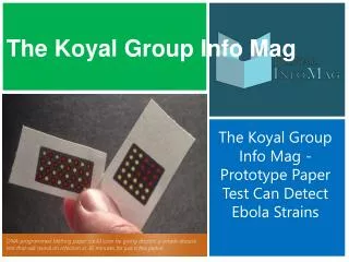 The Koyal Group Info Mag - Prototype Paper Test
