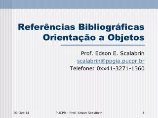 refer ncias bibliogr ficas orienta o a objetos
