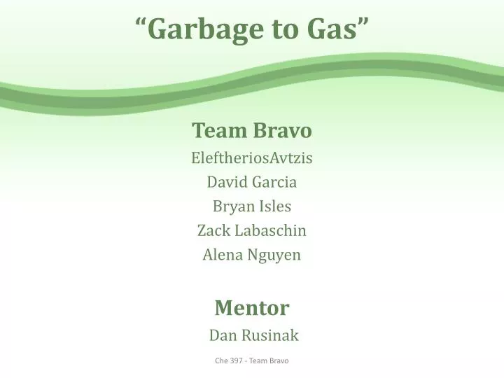 garbage to gas
