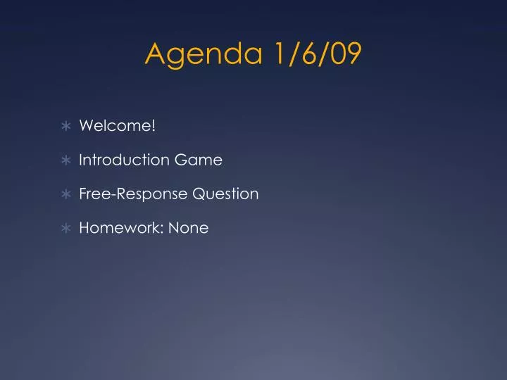 agenda 1 6 09