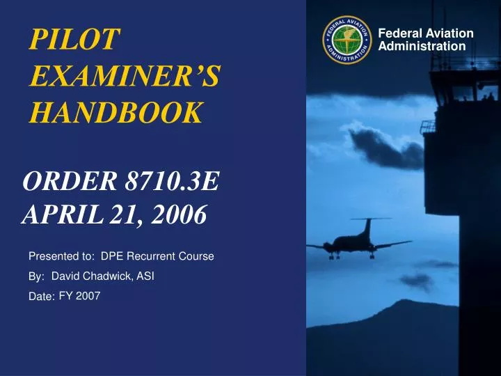 pilot examiner s handbook
