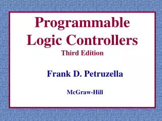 Programmable Logic Controllers Third Edition
