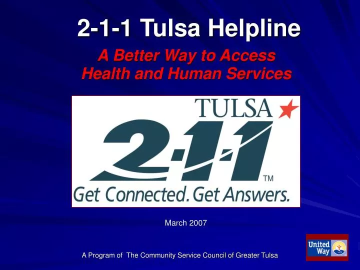 2 1 1 tulsa helpline a better way to access health and human services