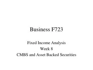 Business F723