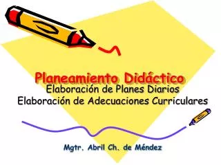planeamiento did ctico