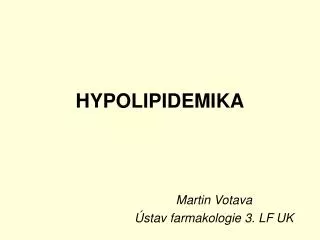 hypolipidemika