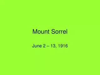 Mount Sorrel